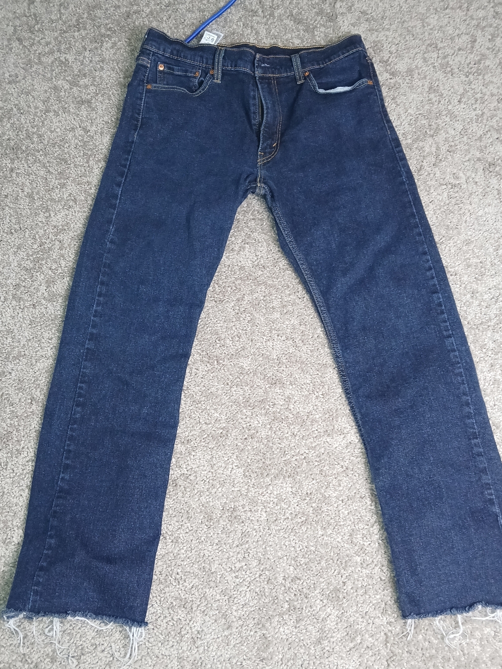 Levi's 513 Slim Straight Men's Jeans Medium Wash Denim 33x32 See Description